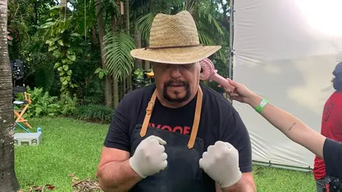 Perro Bermúdez realizó comercial deportivo en Miami