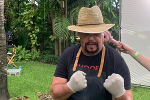 Perro Bermúdez realizó comercial deportivo en Miami