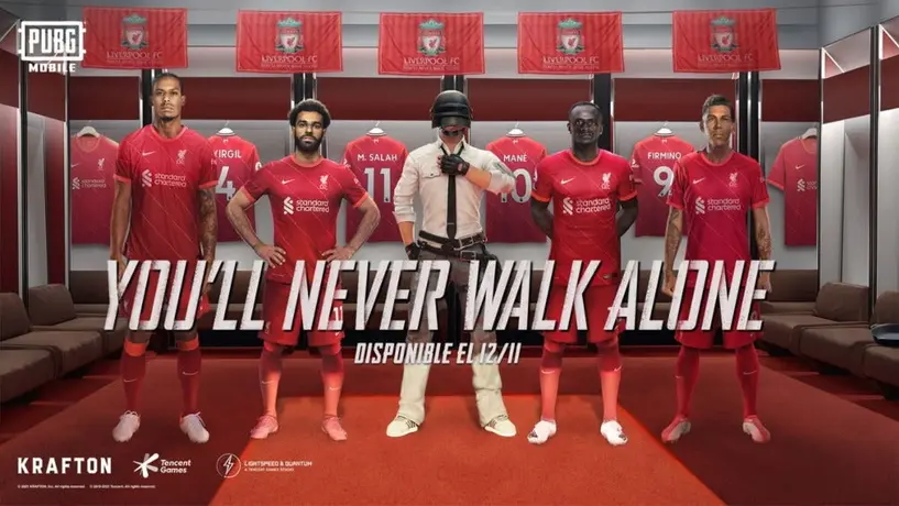 Liverpool: Anunció una colaboración con PUBG Mobile