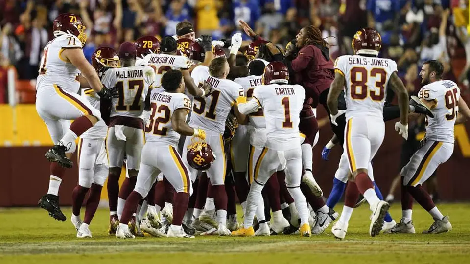 NFL: Washington selló dramática victoria ante Giants en arranque de Semana 2