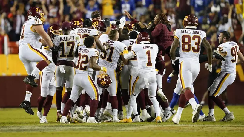 NFL: Washington selló dramática victoria ante Giants en arranque de Semana 2