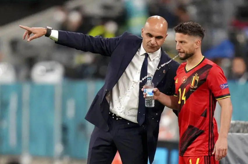 Roberto Martínez en su etapa como DT de Bélgica | AP