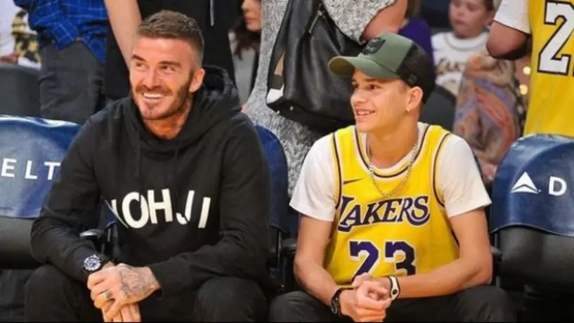 Romeo Beckham: Presumió su nuevo look parecido al de su padre David en el Real Madrid