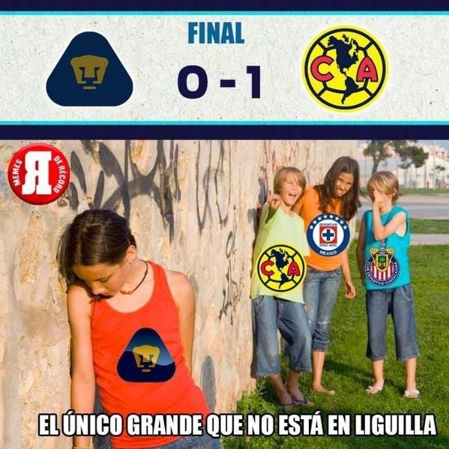 Pumas vs América: Diviértete con los mejores memes de la eliminación de los Felinos
