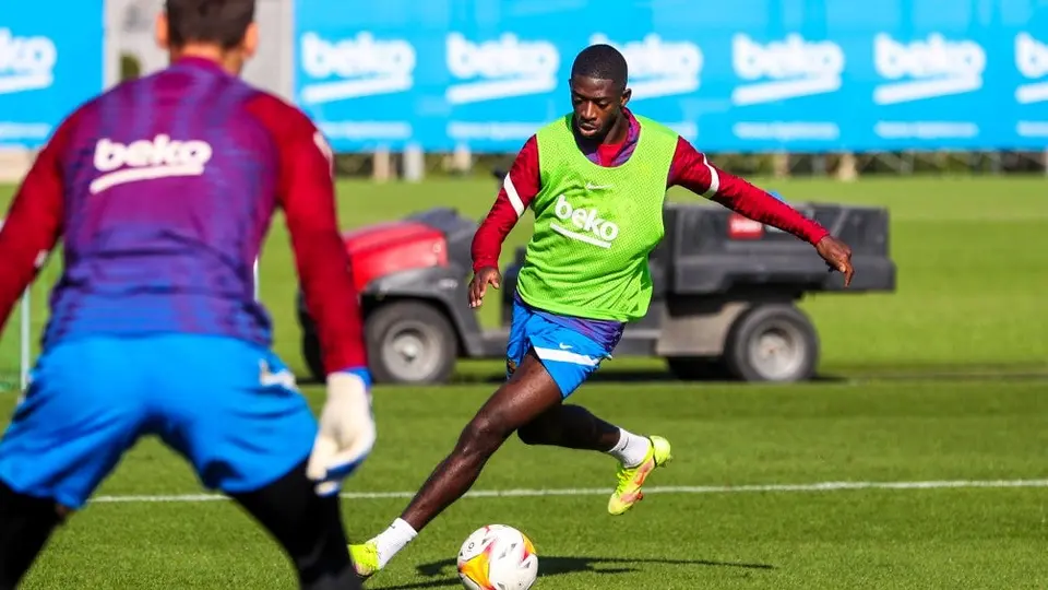 Barcelona: Dembélé volvió a los entrenamientos en grupo