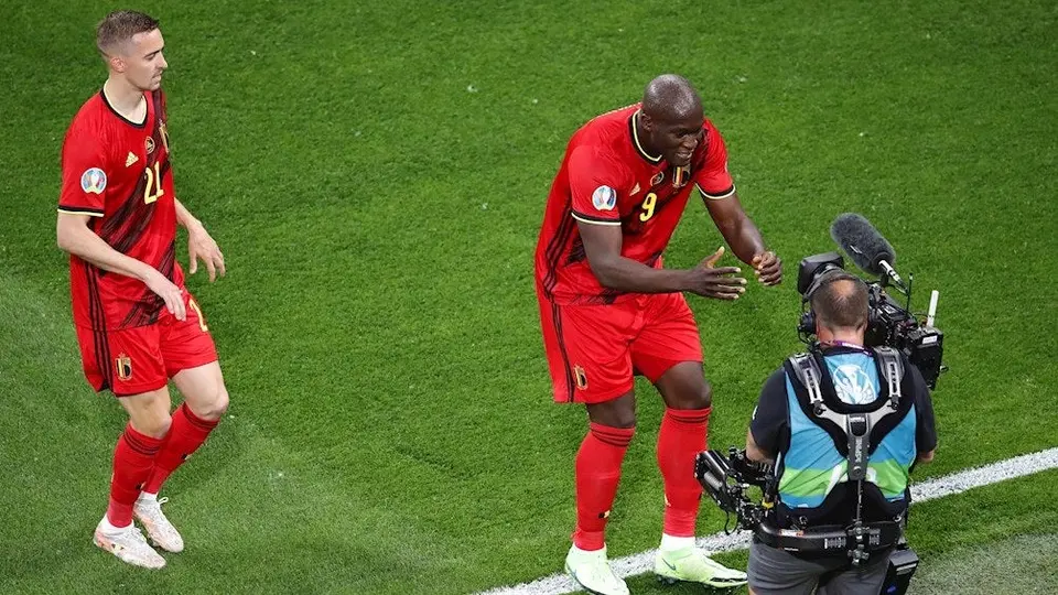 Eurocopa: Lukaku le dedicó su gol a Christian Eriksen