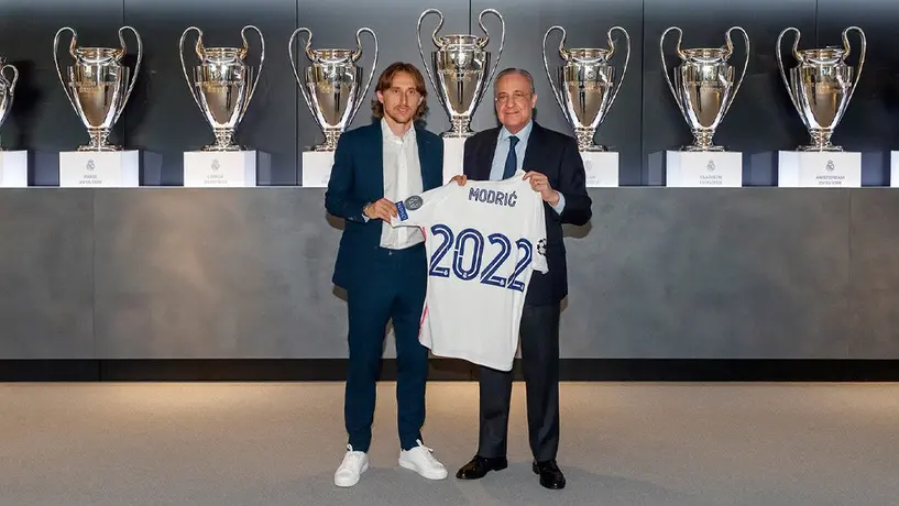 ¿Apoya a Florentino? Luka Modric comparte foto con Pérez en plenas elecciones del Real Madrid