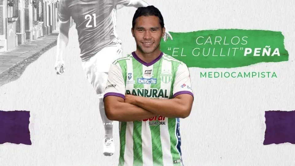 Gullit Peña fue anunciado como nuevo jugador del Antigua FC de Guatemala