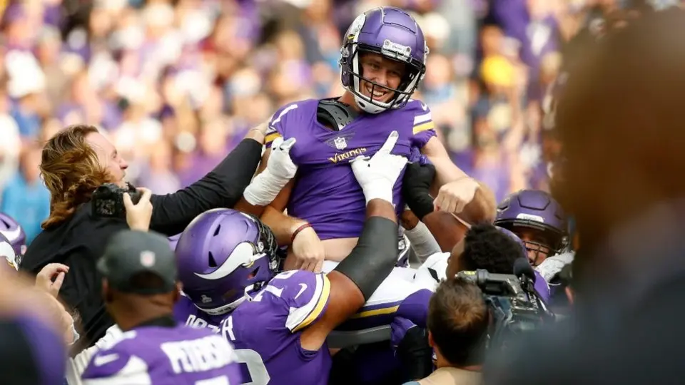 NFL: Vikings consiguieron una agónica victoria sobre los Detroit Lions