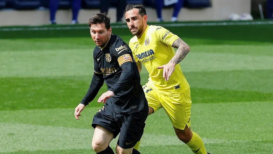 Video: Messi recibió criminal entrada en victoria frente a Villarreal