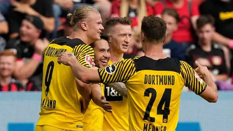 Dortmund: Doblete de Haaland comandó espectacular remontada sobre el Leverkusen