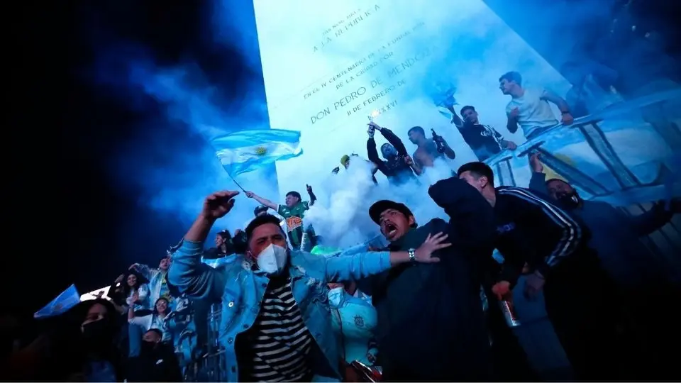 Argentina: Aficionados celebraron en las calles de Buenos Aires el título de la Copa América
