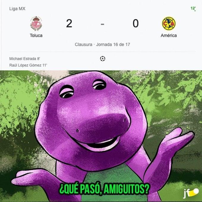 Diviértete con los mejores Memes de la goleada del Toluca al América