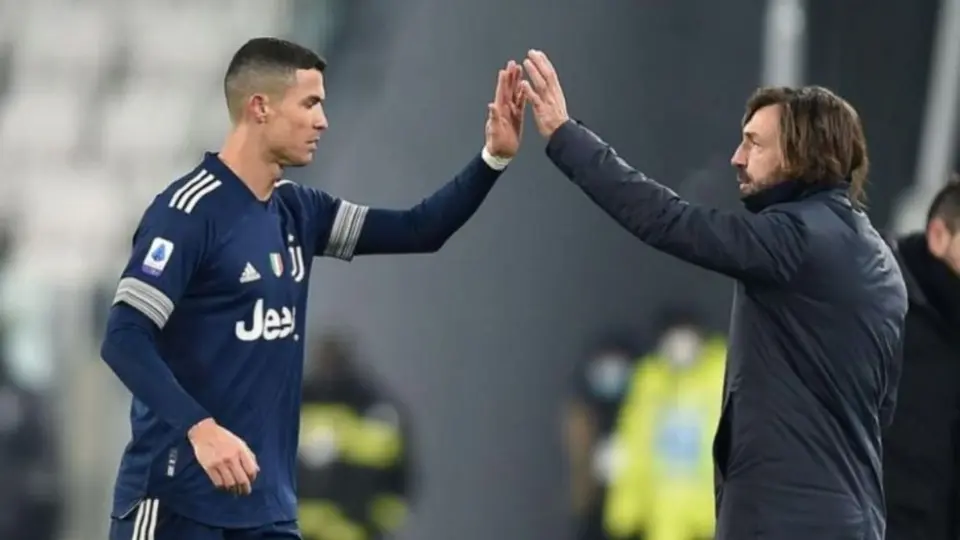 Cristiano Ronaldo se despidió de Andrea Pirlo tras ser cesado de la Juventus