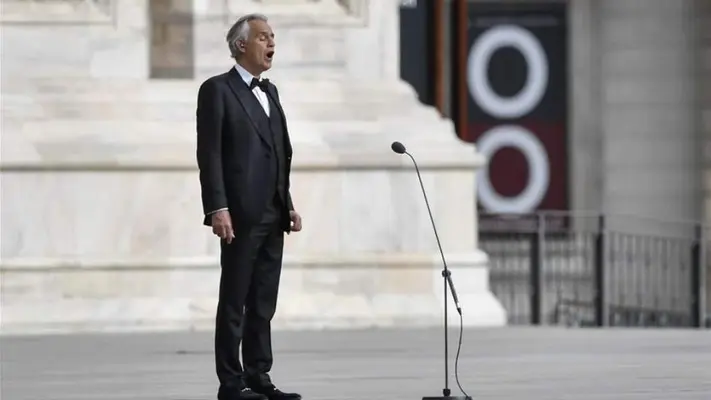 Andrea Bocelli cantará en la ceremonia de apertura de la Euro 2020