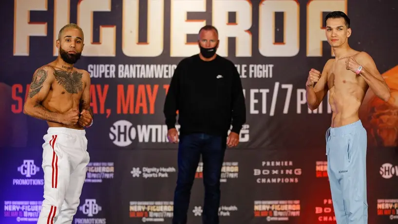 'Pantera' Nery y Figueroa libraron la báscula para pelea unificatoria del título mundial Supergallo