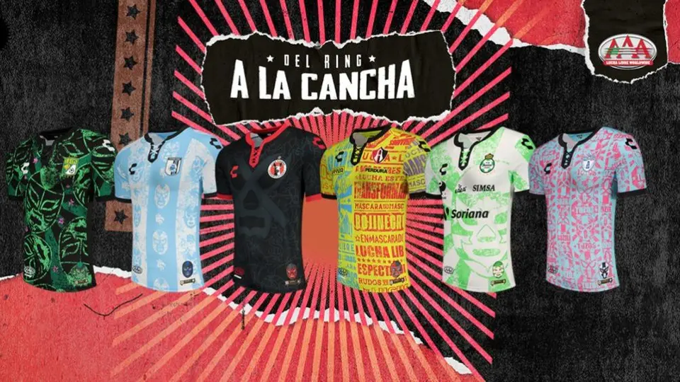Liga MX: Presentó jerseys de Lucha Libre en colaboración con AAA y Charly