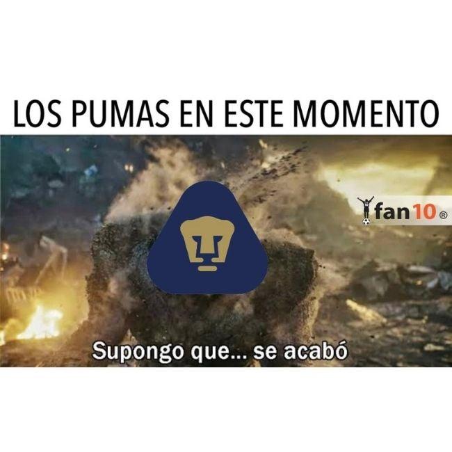 Pumas vs América: Diviértete con los mejores memes de la eliminación de los Felinos
