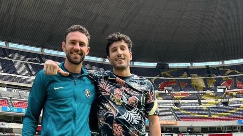 Sebastián Yatra visitó al América y a Miguel Layún