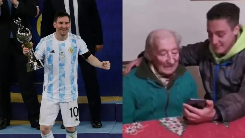 Lionel Messi: Mandó un conmovedor mensaje a un fan de 100 años