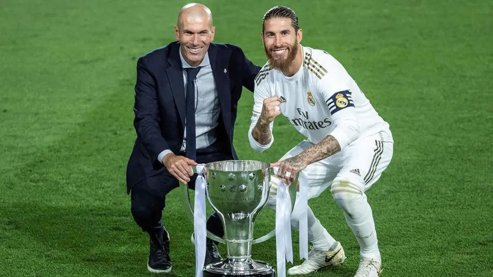Sergio Ramos se despidió de Zinedine Zidane con emotivo mensaje