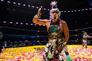 Triplemanía XXIX: Psycho Clown retuvo la máscara y despojó de su cabellera a Rey Escorpión