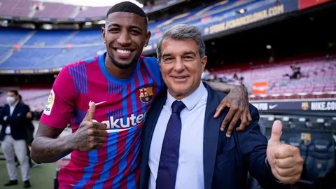 Emerson Royal en su presentación con Barcelona: 'Pelearé por mi puesto'