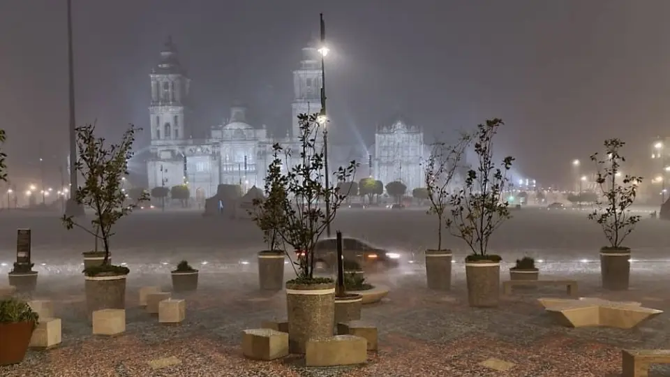 CDMX: Granizo y fuertes lluvias se registraron en la zona centro de la capital