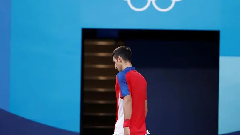 Tokio 2020: Djokovic se retiró del partido de dobles mixtos por el bronce por una lesión