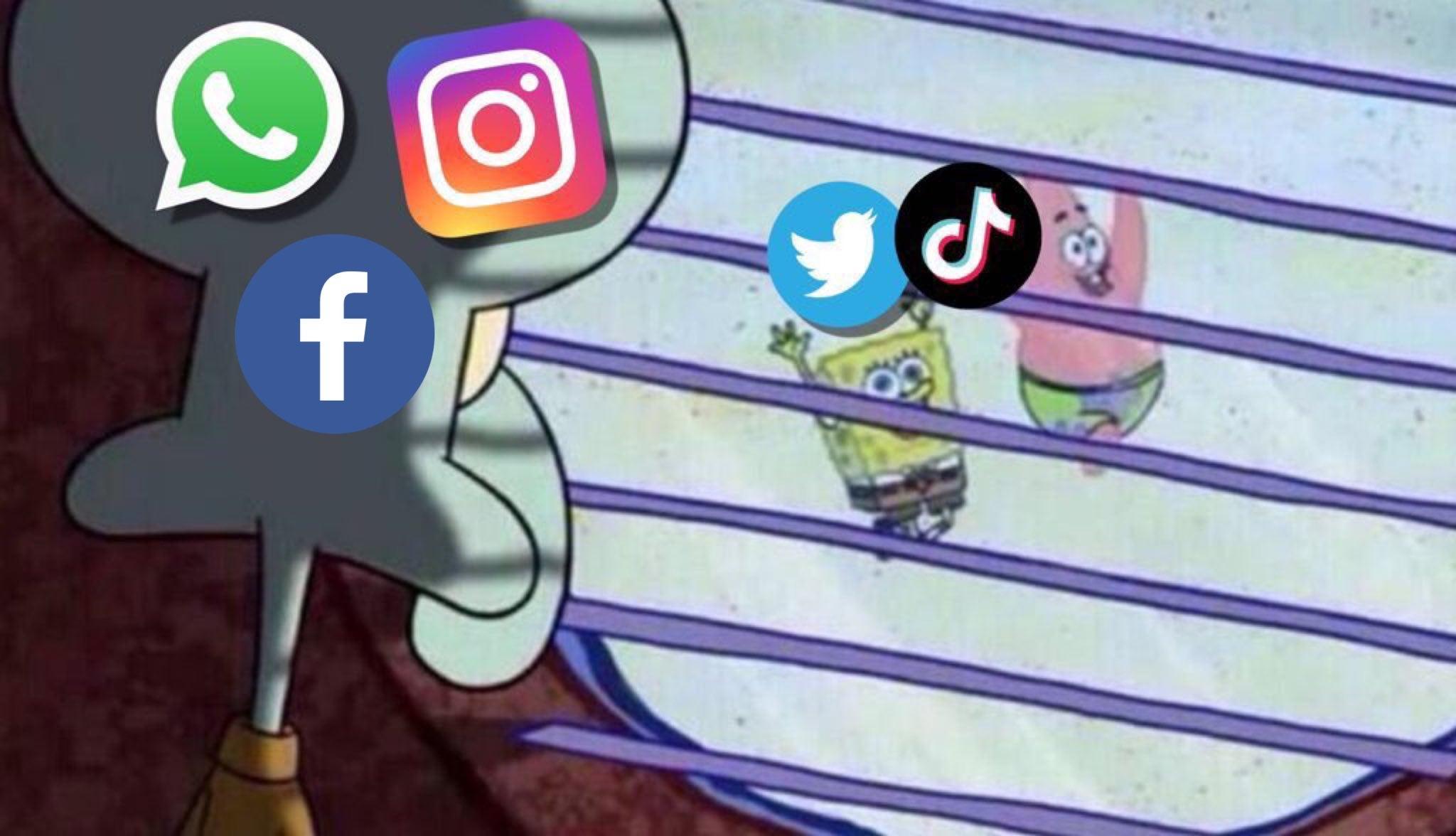 Los mejores memes de la caída de WhatsApp, Facebook e Instagram