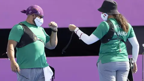 Alejandra Valencia y Luis Álvarez se colgaron la medalla de bronce en tiro con arco mixto