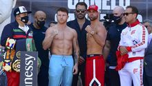 Canelo Álvarez y Billy Joe Saunders superaron el pesaje y se declaran listos para la pelea