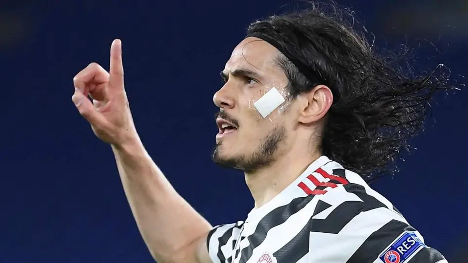 Cavani: Extendió su contrato con Manchester United hasta 2022