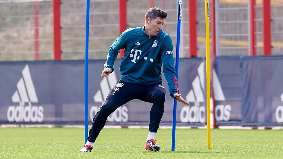 Bayern Munich: Robert Lewandowski volvió a entrenar con balón tras su lesión