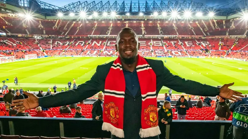 Manchester United: Usain Bolt, presente en triunfo de los Red Devils en Champions