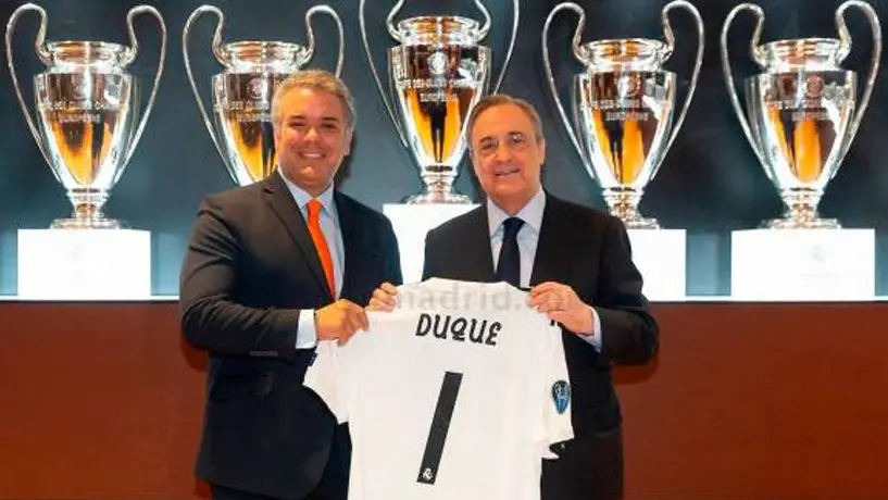 Real Madrid: Iván Duque, presidente de Colombia, firmó convenio con la Fundación Merengue