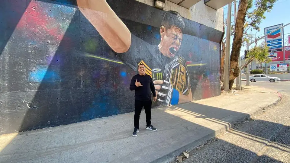 Gerardo Orozco sobre mural de Brandon Moreno: 'La imagen representa a todo Tijuana'