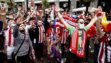 Video: Aficionados olvidaron la 'sana distancia' durante festejos por campeonato del Atlético