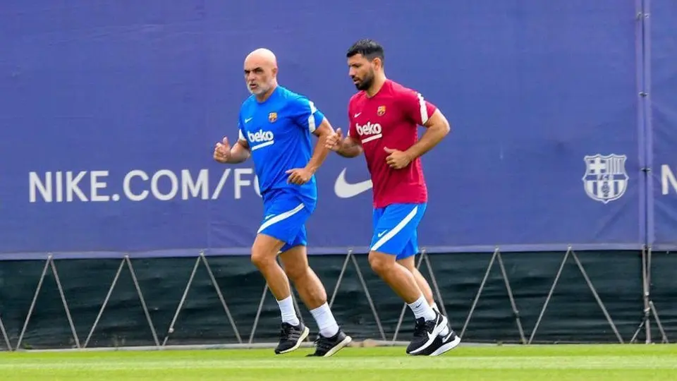 Barcelona: Kun Agüero realizó su primer entrenamiento con el Barça