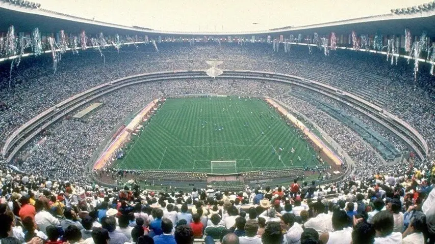 El Estadio Azteca durante el juego inaugural de México 86 | ESPECIAL