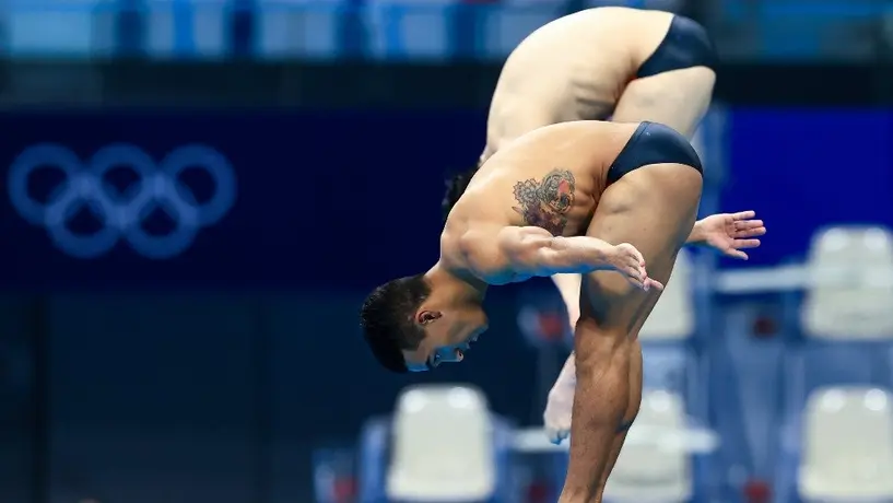 Tokio 2020: Yahel Castillo y Juan Celaya quedaron en 4to lugar en el trampolín de tres metros