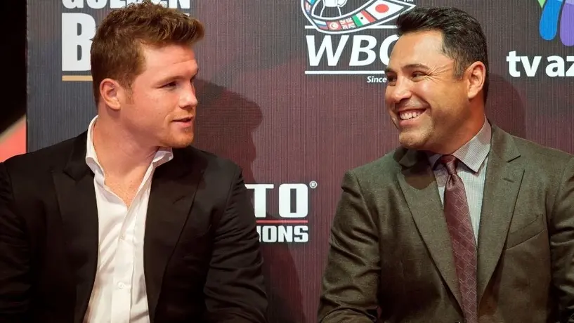 Óscar de la Hoya retó a Canelo Álvarez y a Mayweather para su regreso al boxeo