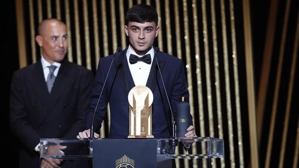 Balón de Oro: Pedri ganó el Trofeo Kopa, premio al mejor futbolista joven