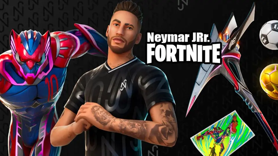Fornite: Neymar presentó su propio skin en la sexta temporada del popular videojuego