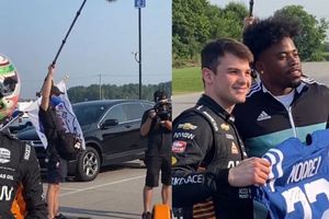 Pato O'Ward, el 'chófer' de Kenny Moore en inicio de entrenamientos de los Colts