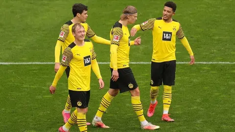 Bundesliga: Borussia Dortmund venció al Bayer Leverkusen con doblete de Halaand