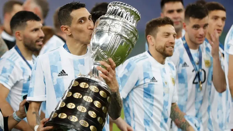 Ángel Di María se tatuó la Copa América tras ganar el título con Argentina