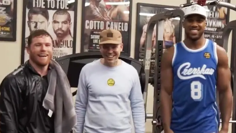 Residente se reunió con Canelo Álvarez y Anthony Joshua en San Diego