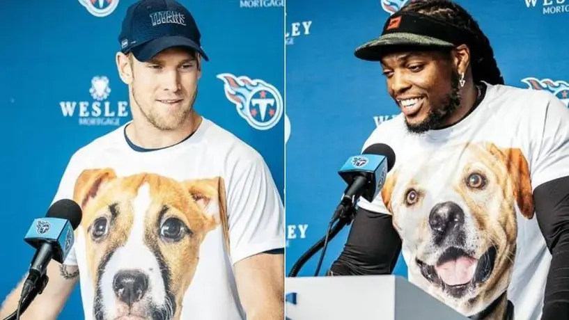 Titans: Tannehill y Henry promovieron adopción de perros con increíbles playeras