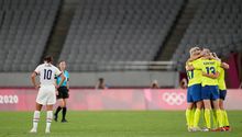 Tokio 2020: Estados Unidos sufrió goleada ante Suecia en debut de futbol femenil